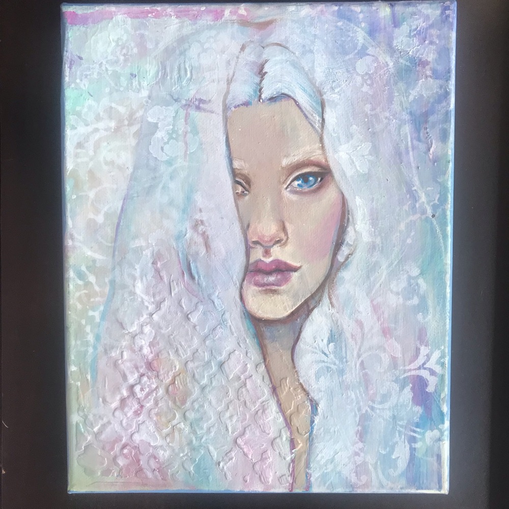 Winter Queen Original Painting 🎨 Canvas Wall Art